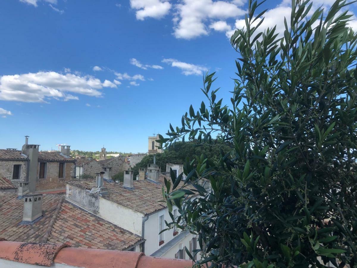 Appartement Avec Terrasse Panoramique Au Coeur De Nîmes Exterior photo